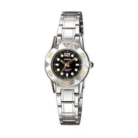 Casio LTD-2001D-1AVDF Silver Stainless Steel Strap Watch for Women