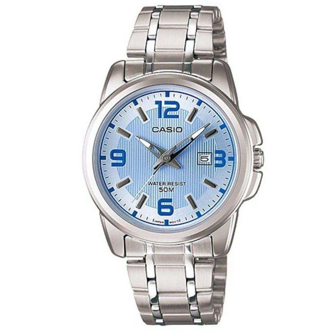 Casio LTP-1314D-2AVDF Silver Stainless Steel Strap Watch for Women