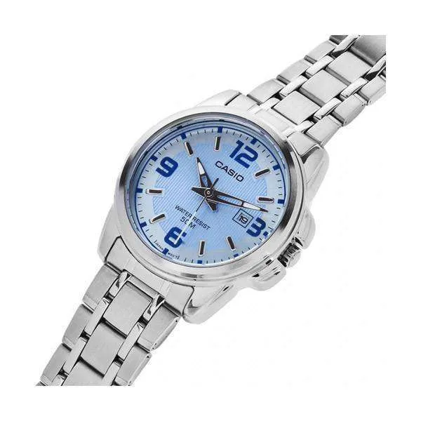 Casio LTP-1314D-2AVDF Silver Stainless Steel Strap Watch for Women