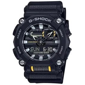 Casio Men's Watch - G-Shock Ana-Digi World Timer Black Dial Resin Strap | GA900-1A