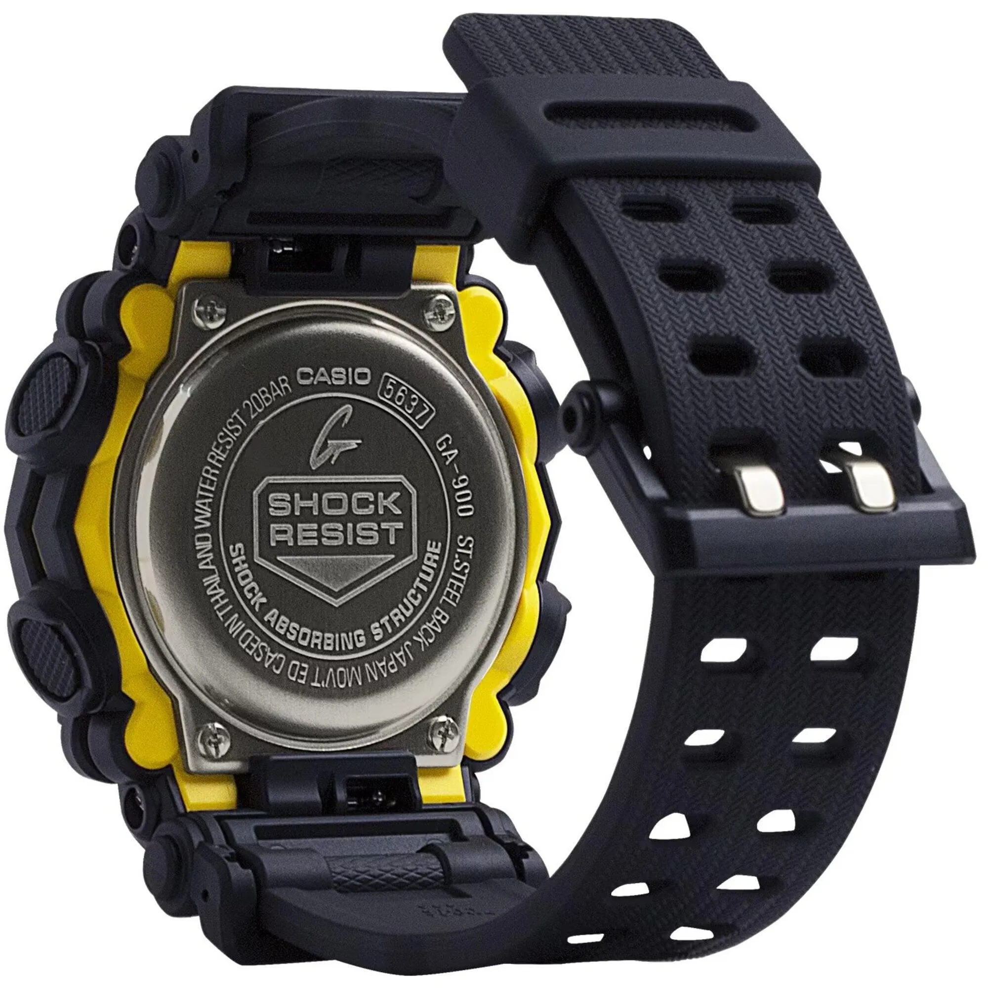 Casio Men's Watch - G-Shock Ana-Digi World Timer Black Dial Resin Strap | GA900-1A