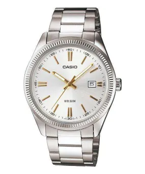 Casio MTP-1302D-7A2VDF Silver Stainless Steel Strap Watch for Men