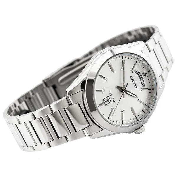 Casio MTP-1370D-7A1 Silver Stainless Watch for Men