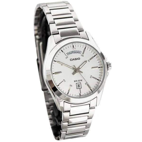 Casio MTP-1370D-7A1 Silver Stainless Watch for Men