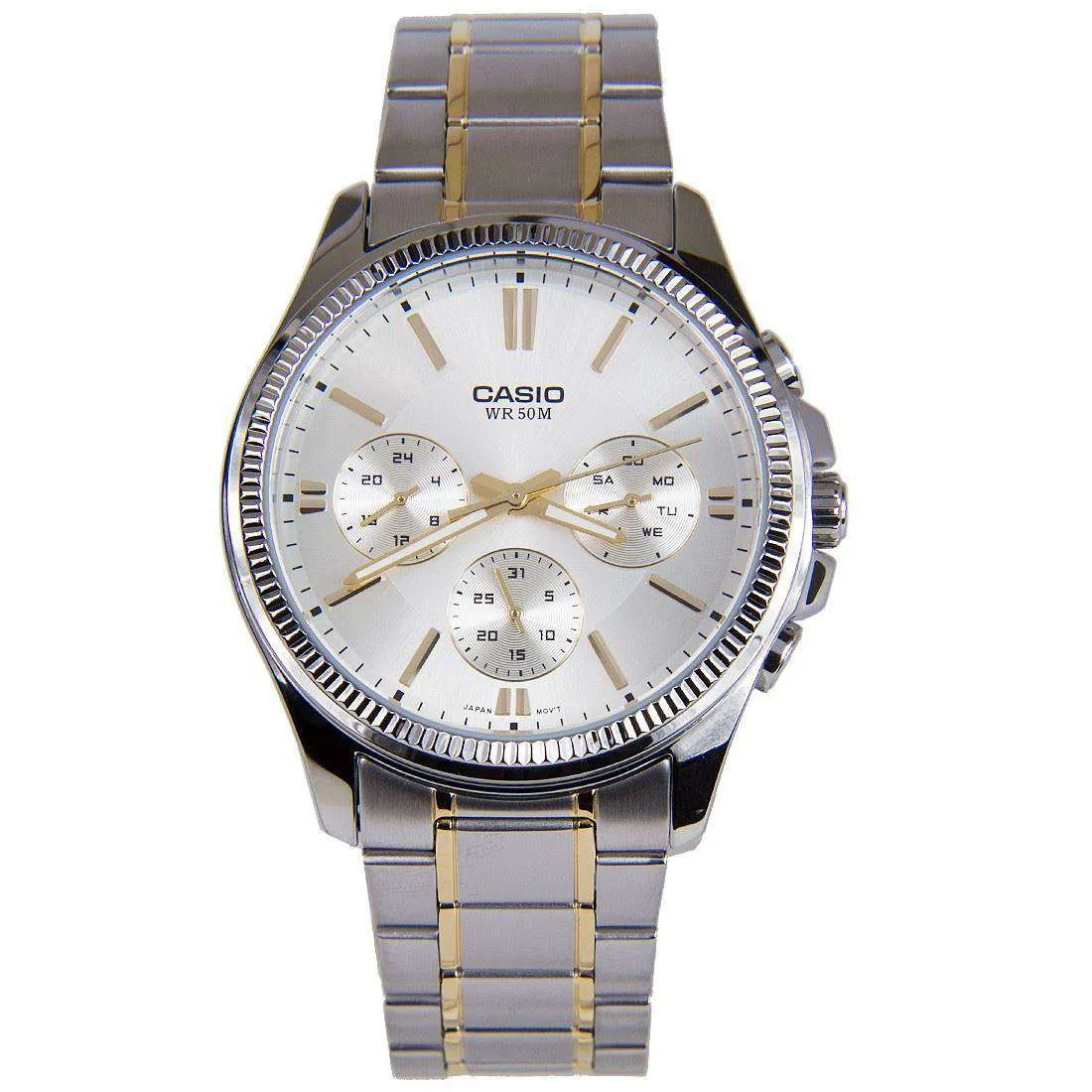 Casio MTP-1375SG-9A Two Tone Stainless Watch for Men