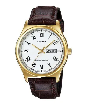 Casio MTP-V006GL-7B Brown Leather Watch for Men