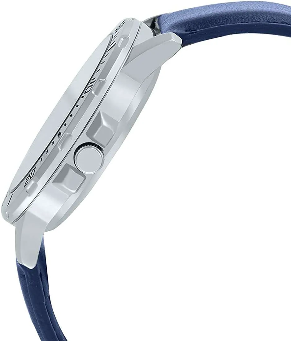 Casio MTP-VD01L-2BVUDF Blue Leather Watch for Men