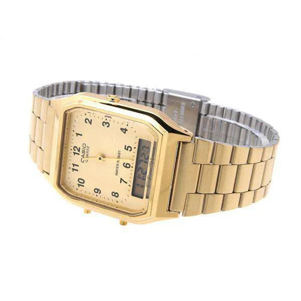 Casio Vintage AQ-230GA-9B Gold Plated Watch Unisex