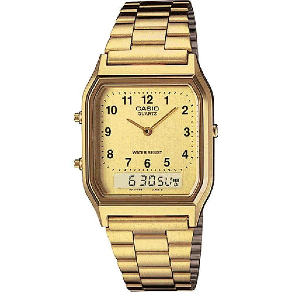 Casio Vintage AQ-230GA-9B Gold Plated Watch Unisex