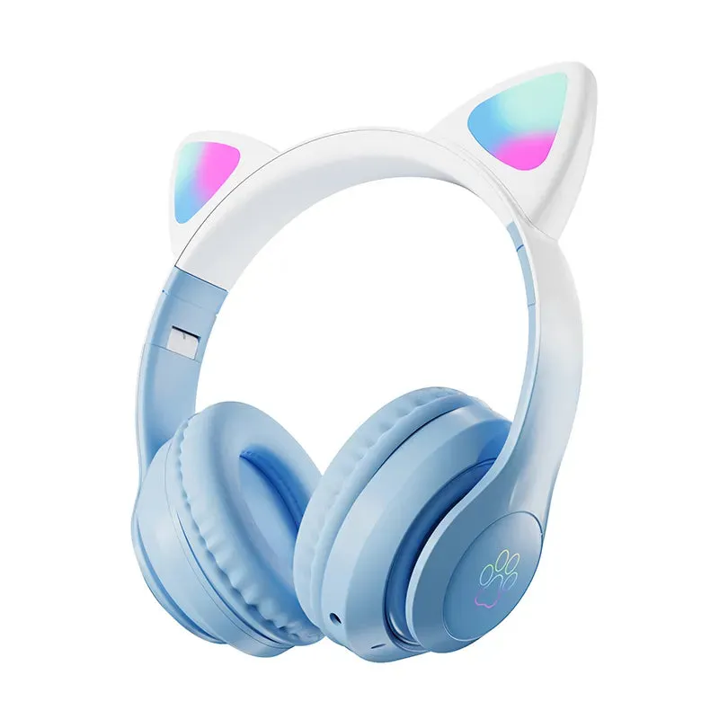 Cat Ears Gaming Headset with LED Lights