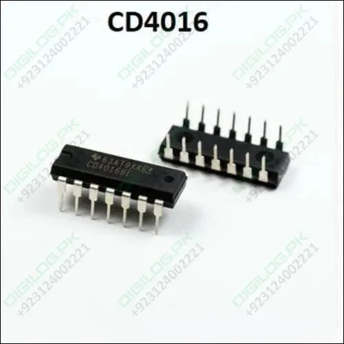 Cd4016 Quad Bilateral Analog Switch Ic