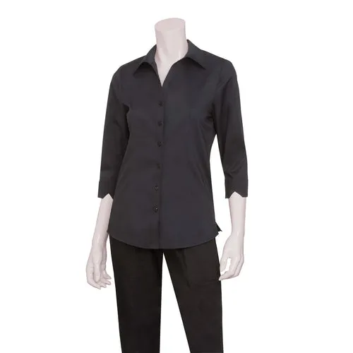 Chef Works WA34BLK2XL Dress Shirt