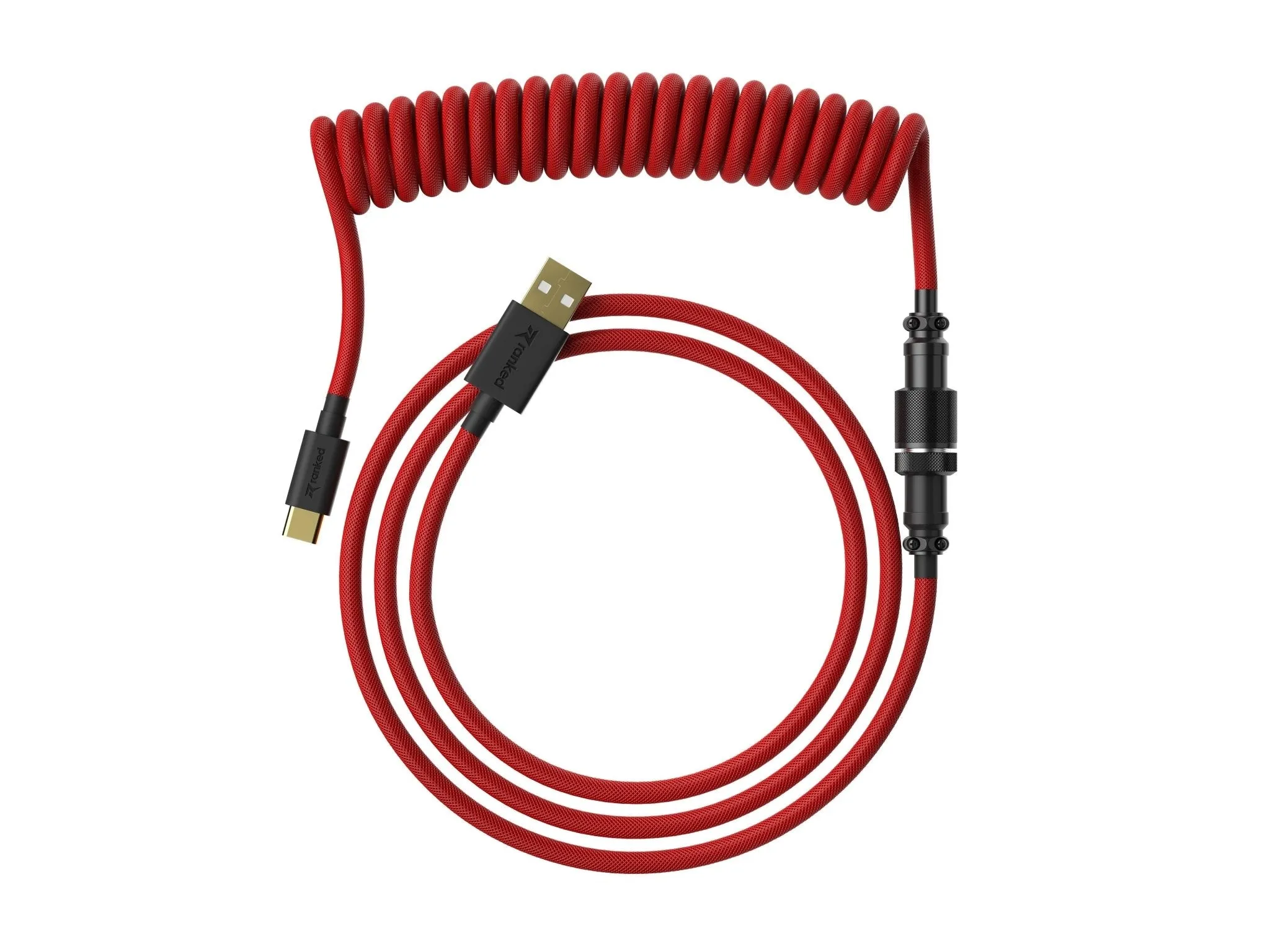 Coiled Keyboard Cable | 5-Pin Aviator Connector