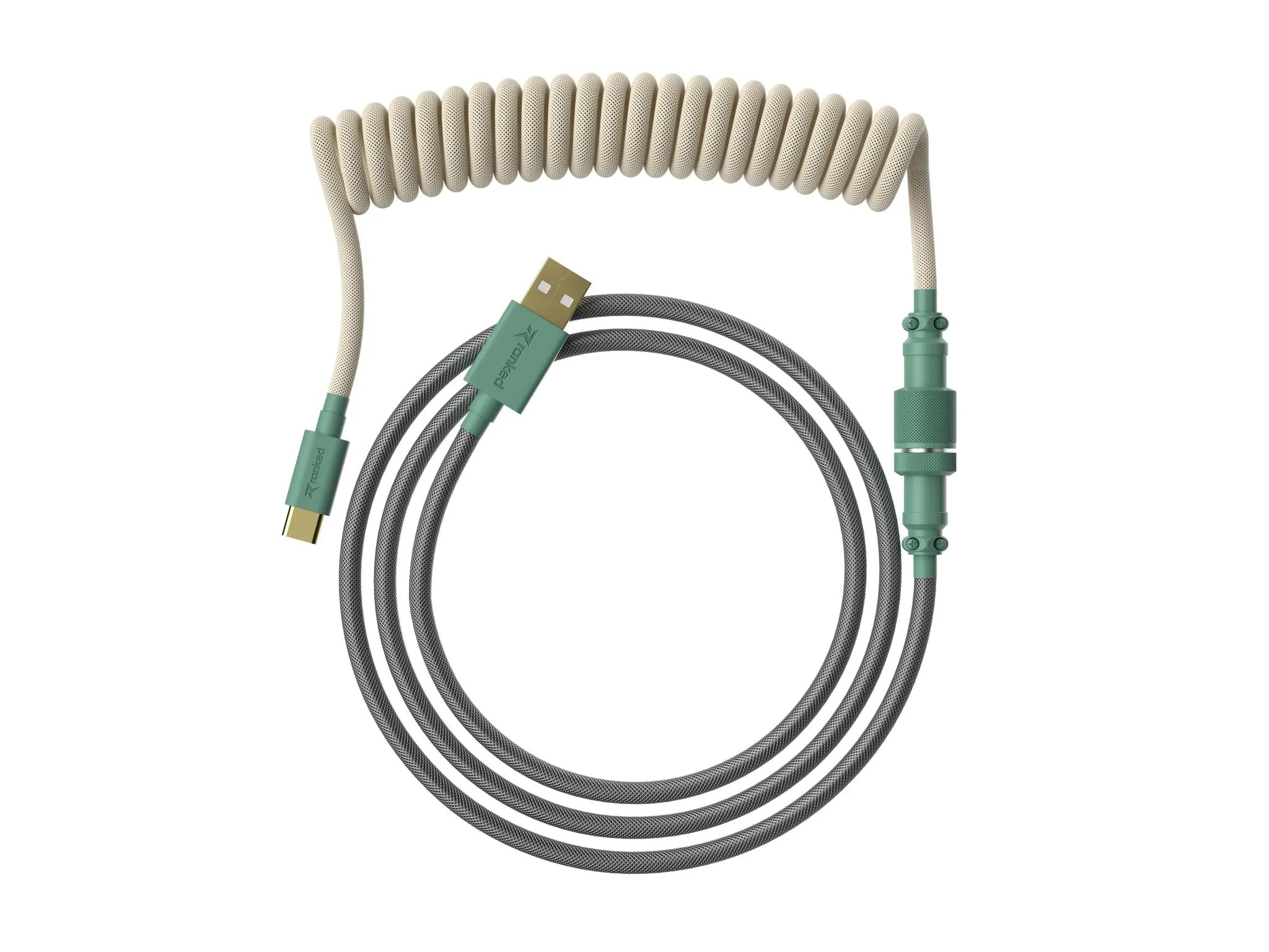 Coiled Keyboard Cable | 5-Pin Aviator Connector