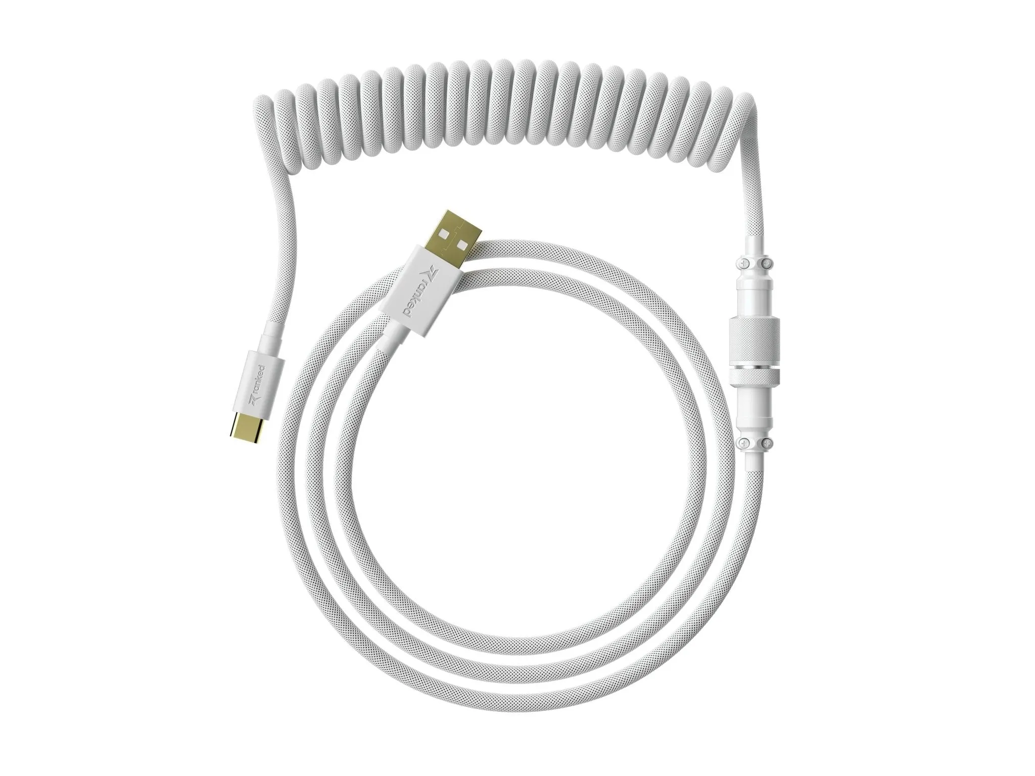 Coiled Keyboard Cable | 5-Pin Aviator Connector