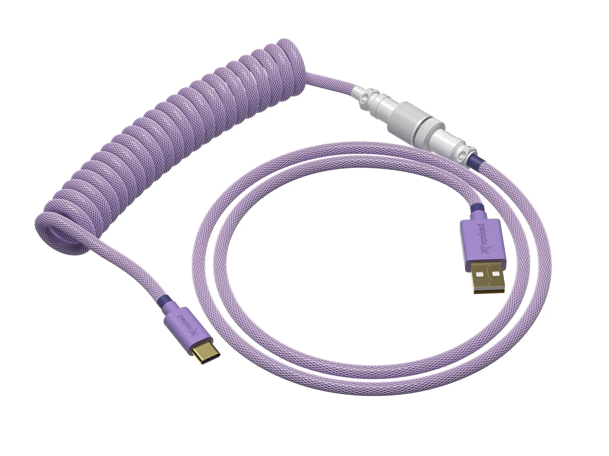 Coiled Keyboard Cable | 5-Pin Aviator Connector