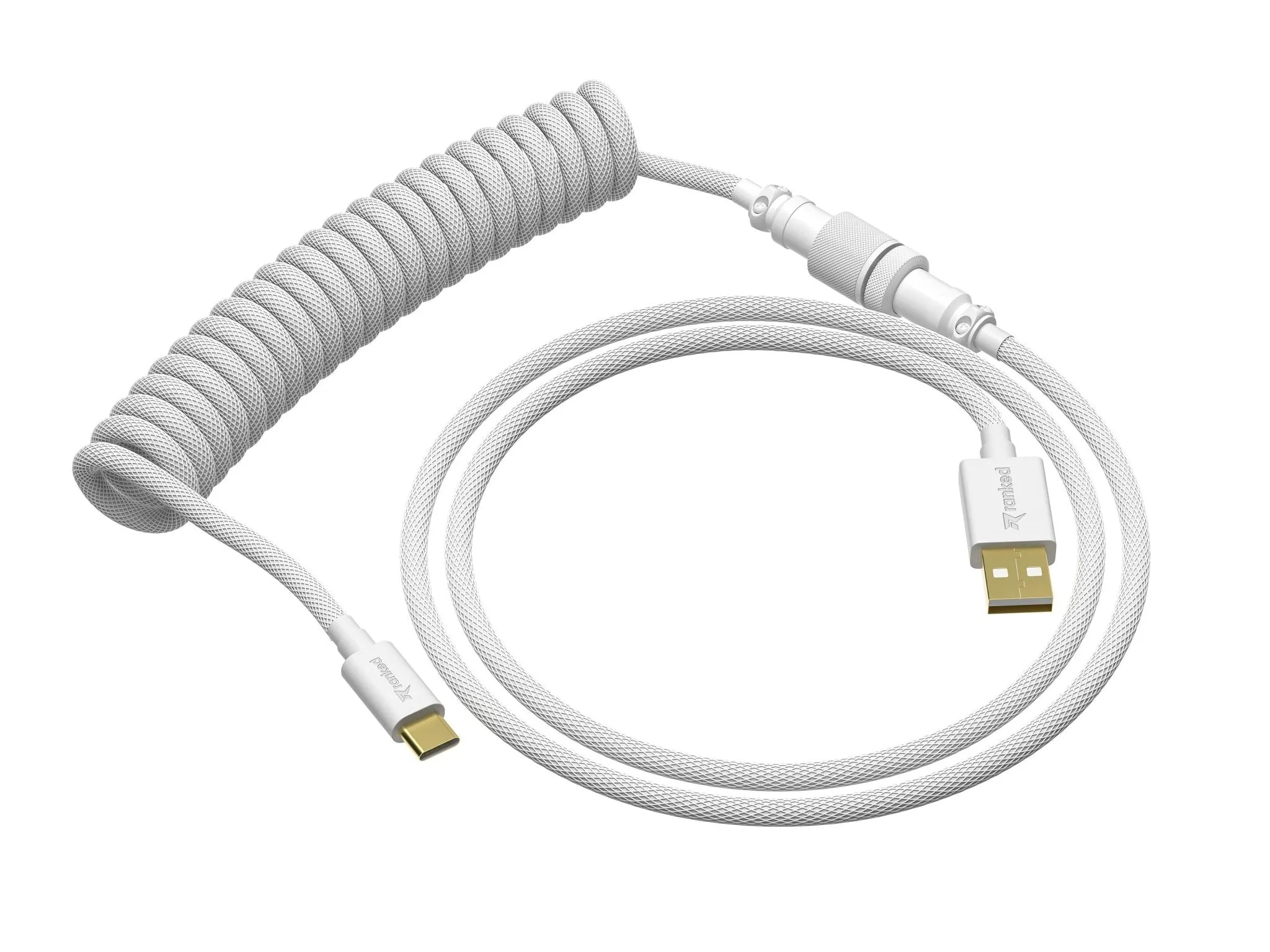 Coiled Keyboard Cable | 5-Pin Aviator Connector