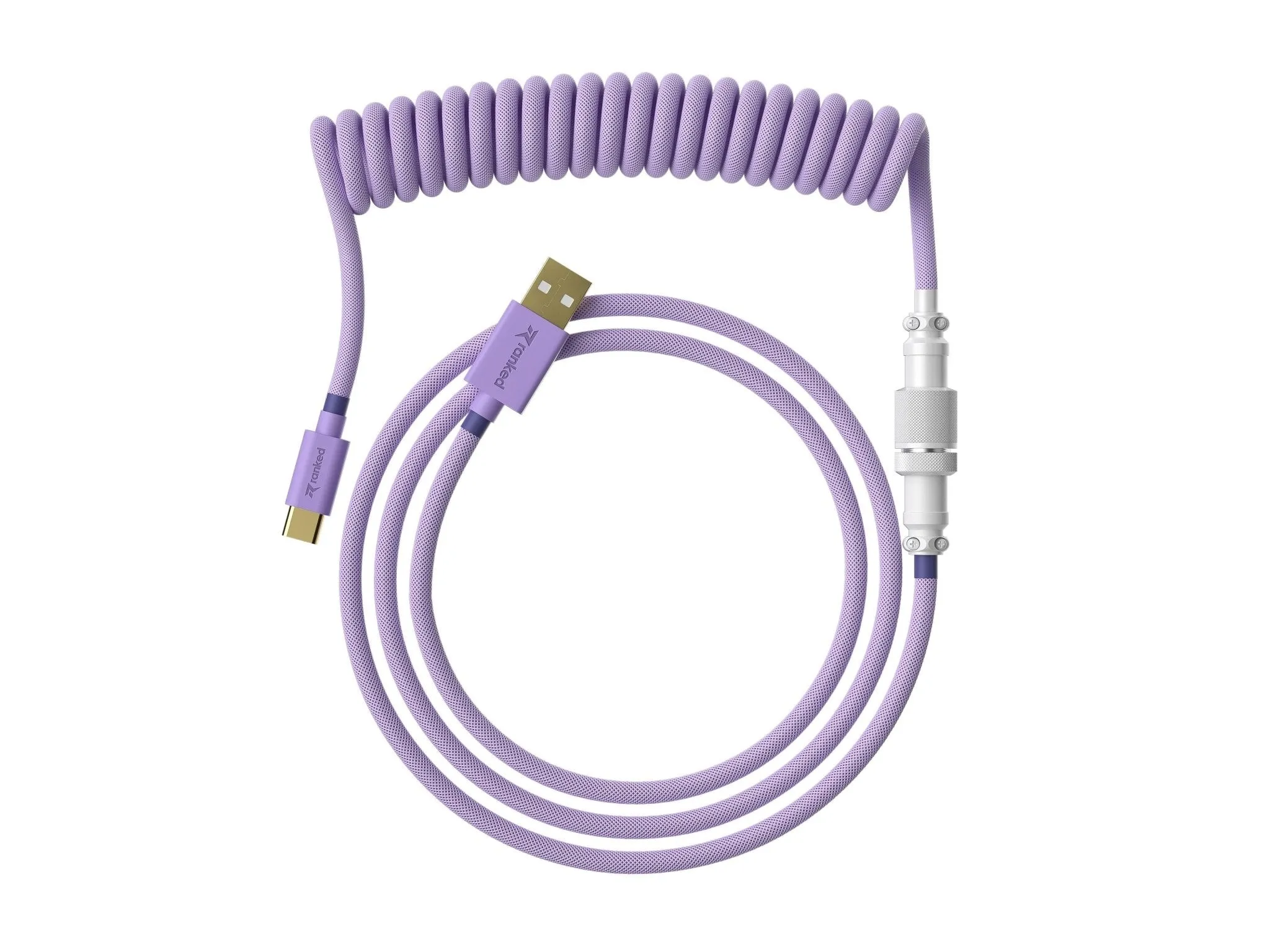 Coiled Keyboard Cable | 5-Pin Aviator Connector