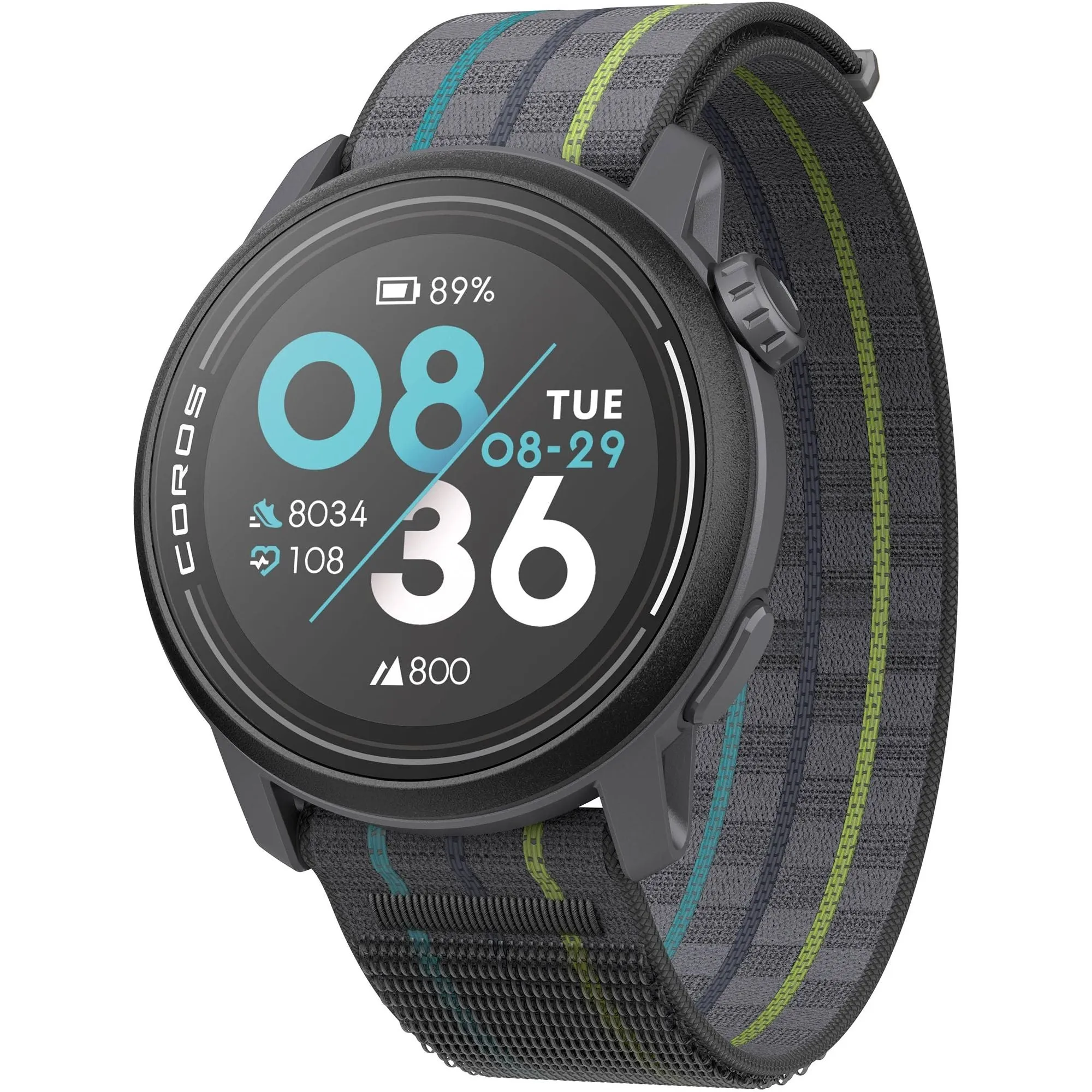 COROS PACE 3 Premium Nylon Strap GPS Watch - Black