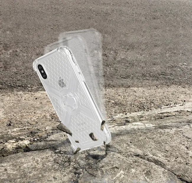 Cube-Intuitive iPhone XS MAX X-Guard, Clear Bones Infinity mount Cover (MA14-0008)