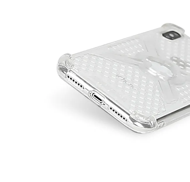 Cube-Intuitive iPhone XS MAX X-Guard, Clear Bones Infinity mount Cover (MA14-0008)