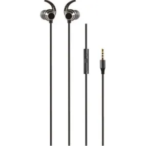 Daewoo Wired Earphone With Built In Mic - Black