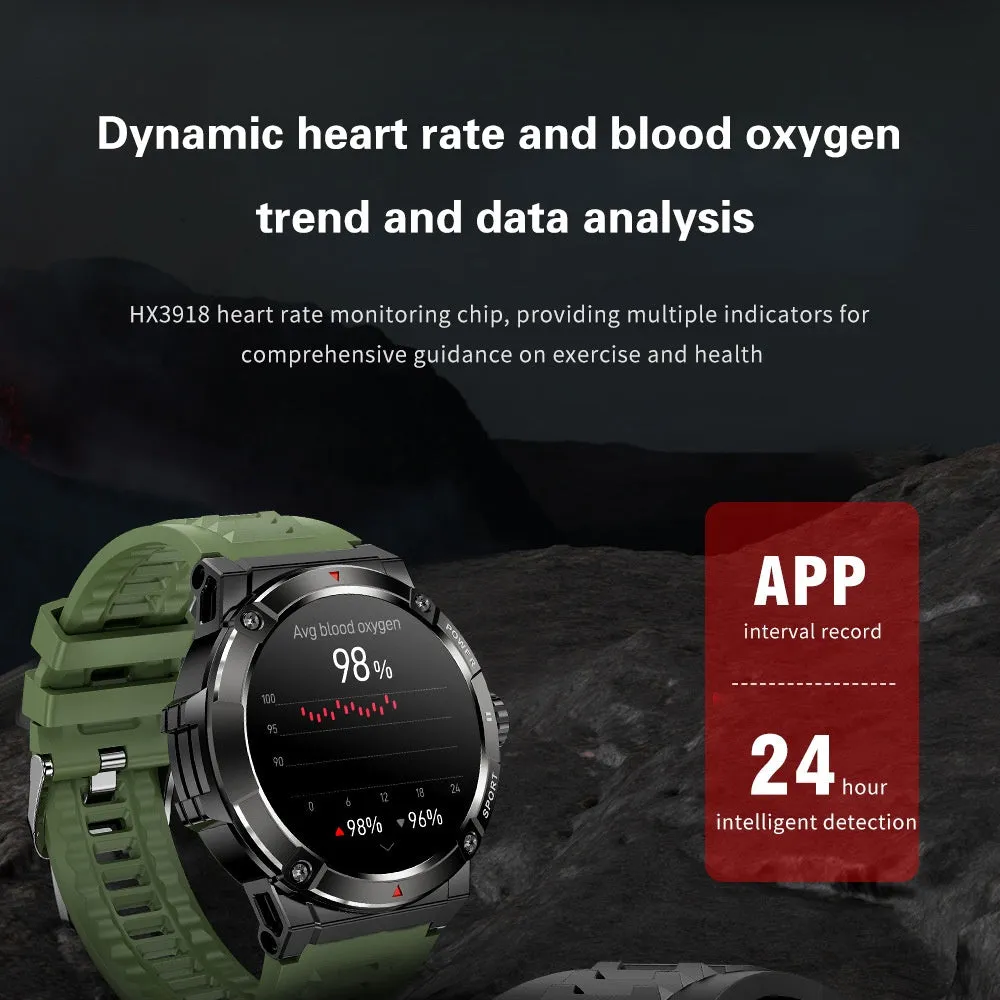 Dateoy K-Rex Ultra Smartwatch - Built-in GPS | Barometric Altimeter & Compass | 4G Memory | Offline Maps | Local Music | AMOLED Display | IP68 Waterproof | Bluetooth Calling | Multi-Sport Modes