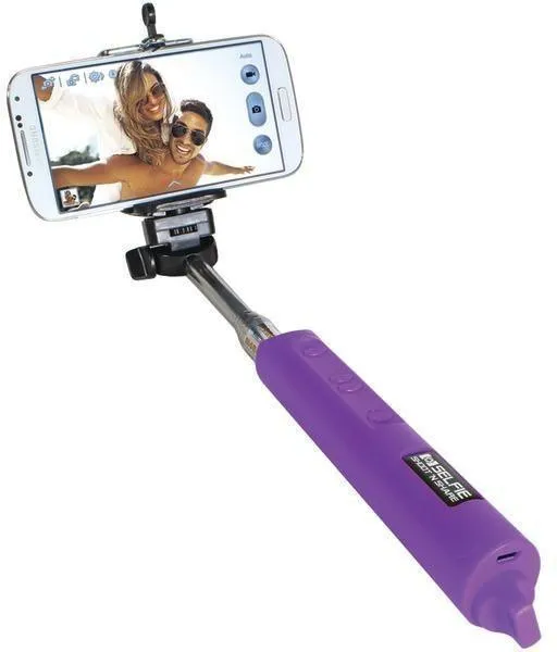 DIGITAL TREASURES 09902-PG Shoot 'N Share Bluetooth Selfie Stick (Purple)