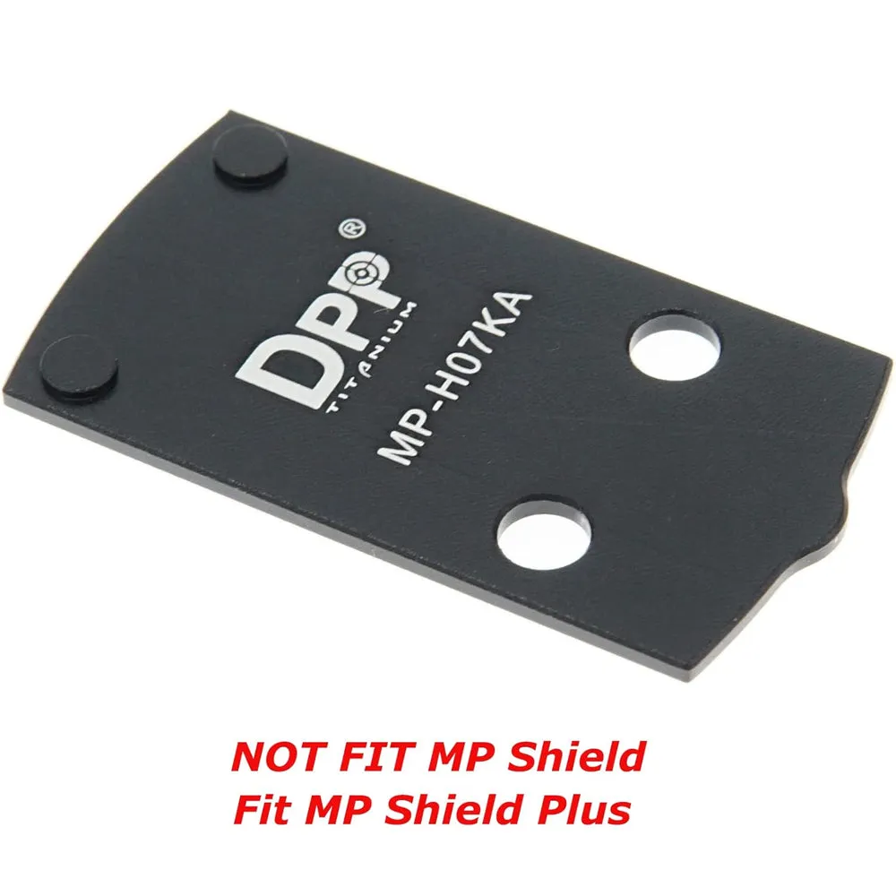 DPP Titanium Optic Adapter/Mount Plate Compatible with MP Shield Plus Holosun 407K/507K