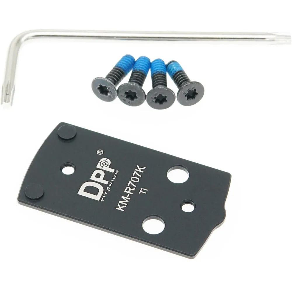 DPP Titanium Optic Adapter/Mount Plate Compatible with MP Shield Plus Holosun 407K/507K