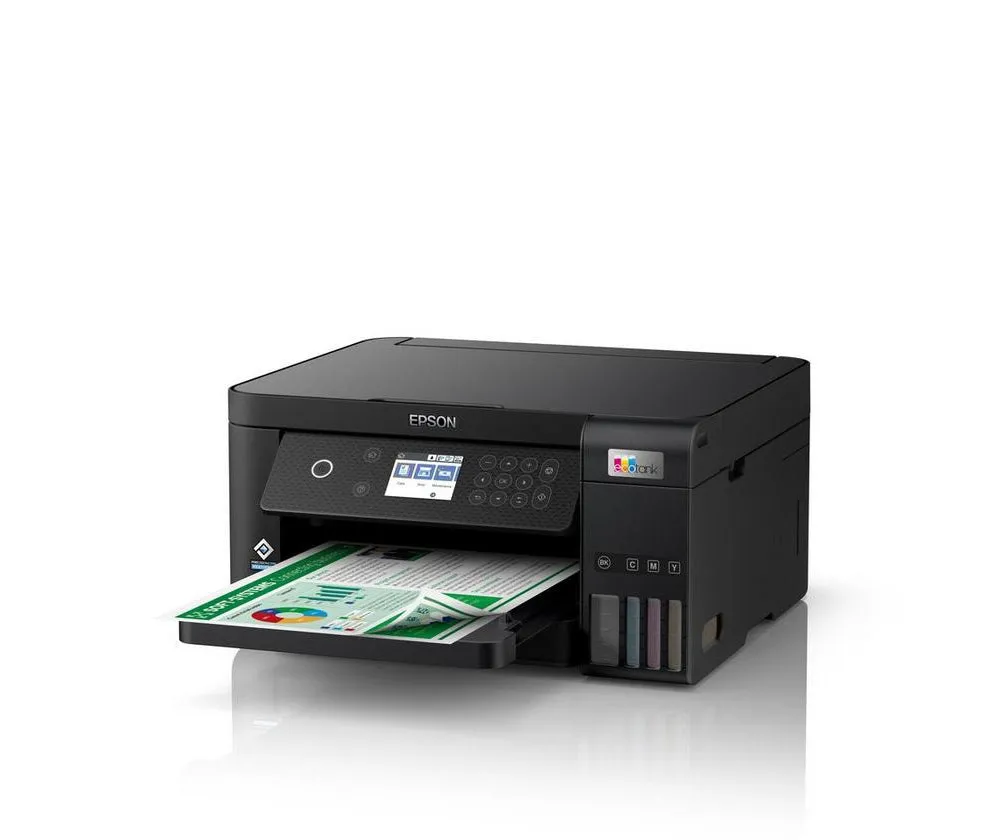 Epson EcoTank L6260 A4 Colored Wi-Fi Duplex All-in-One Ink Tank Borderless Printer with Print, Scan, Copy Function, Auto-Duplex Printing, Ethernet & Wi-Fi Direct, Spill-free Refilling, Epson Smart Panel, and Epson Heat-Free Technology