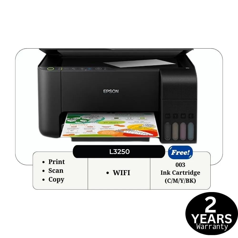 Epson L3250 EcoTank Wi-Fi All-in-One Ink Tank Printer