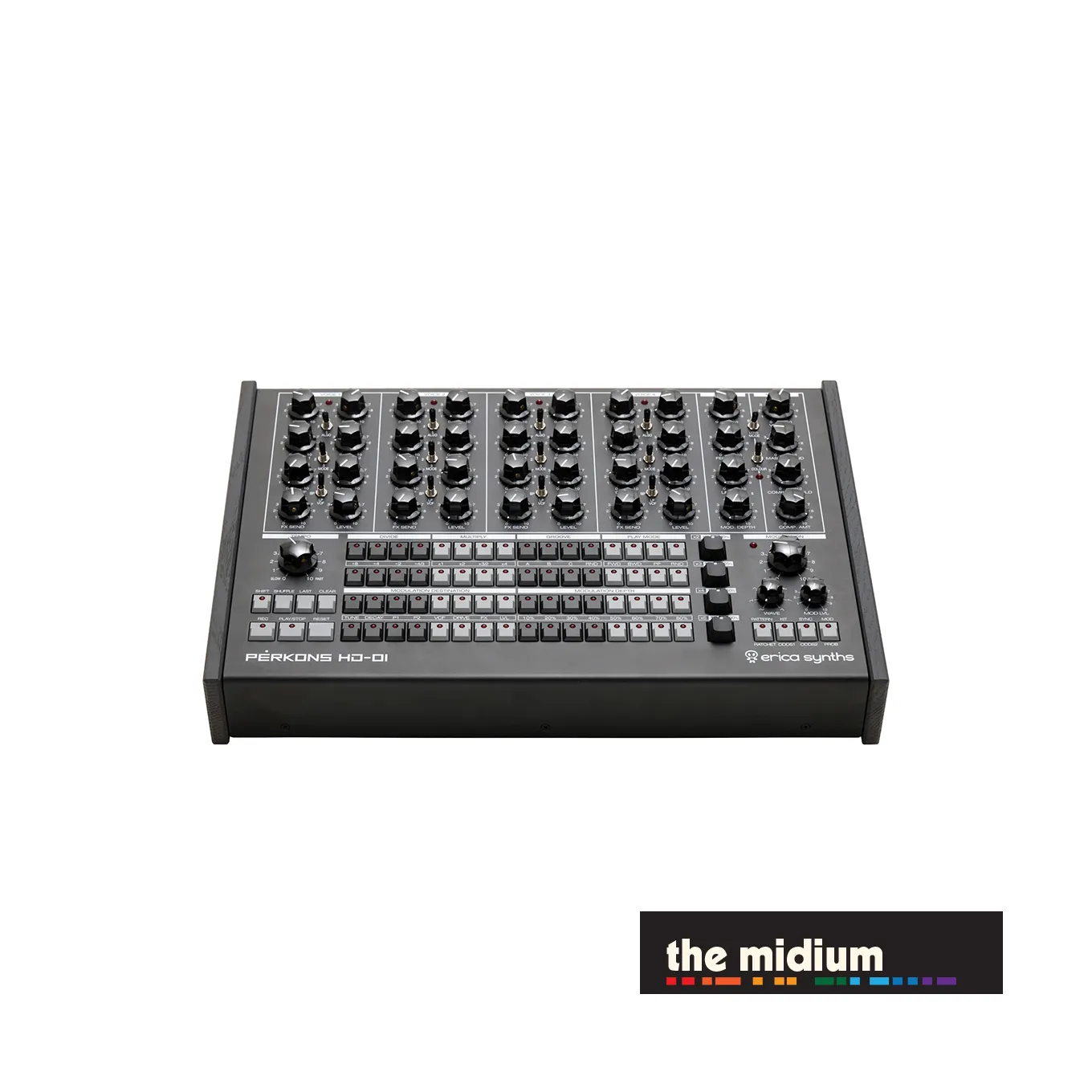 Erica Synths PĒRKONS HD-01 hybrid drum machine and synthesizer