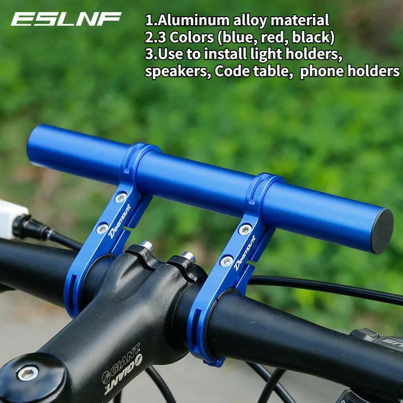 ESLNF 10/20cm Bicycle Handlebar Extended Bracket Bike Headlight Mount Bar Computer Holder Lamp Support Rack Alloy Fiber Stand