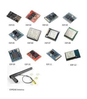 ESP8266 Remote Serial Port WIFI Transceiver Wireless Modules ESP-01 to ESP-12