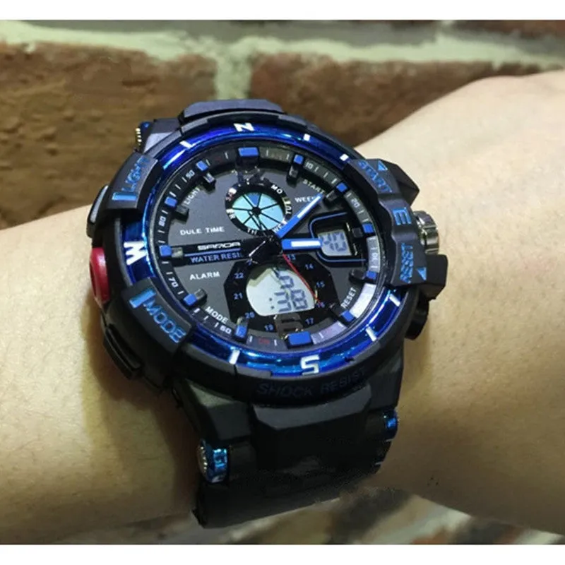 Fashion 30m Waterproof Dive Led Sports ElectronicWatches Men Luxury Brand Watch S Shock Silicone Digital Wristwatch