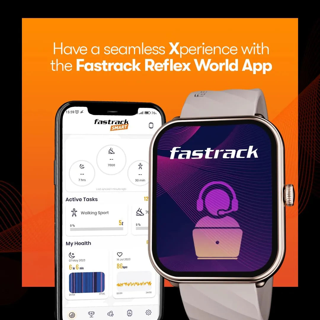 Fastrack Limitless X|Large 1.91" Hd Display|700 Nits|Singlesync Bt Calling|Advanced Chipset|100  Sports Modes & Watchfaces|Auto Stress Monitor|24X7 Health Suite| Ip68 Smartwatch, Black