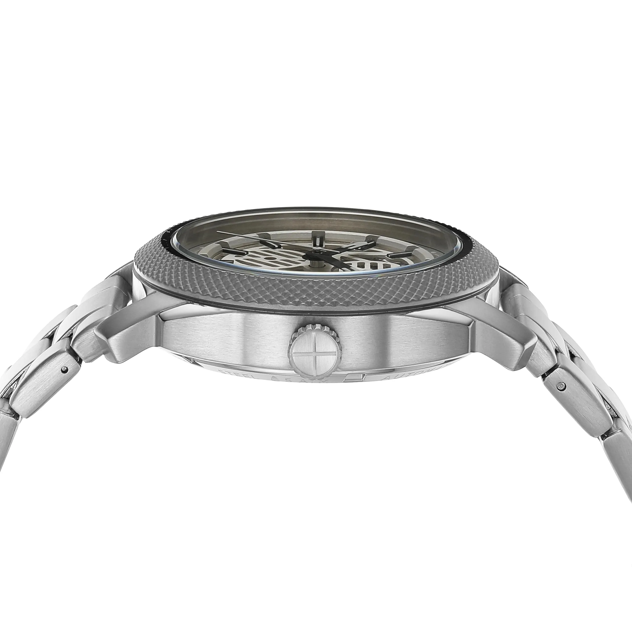 Fossil Analog Silver Dial Men's Watch-ME3252 Stainless Steel, Silver Strap