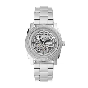 Fossil Analog Silver Dial Men's Watch-ME3252 Stainless Steel, Silver Strap