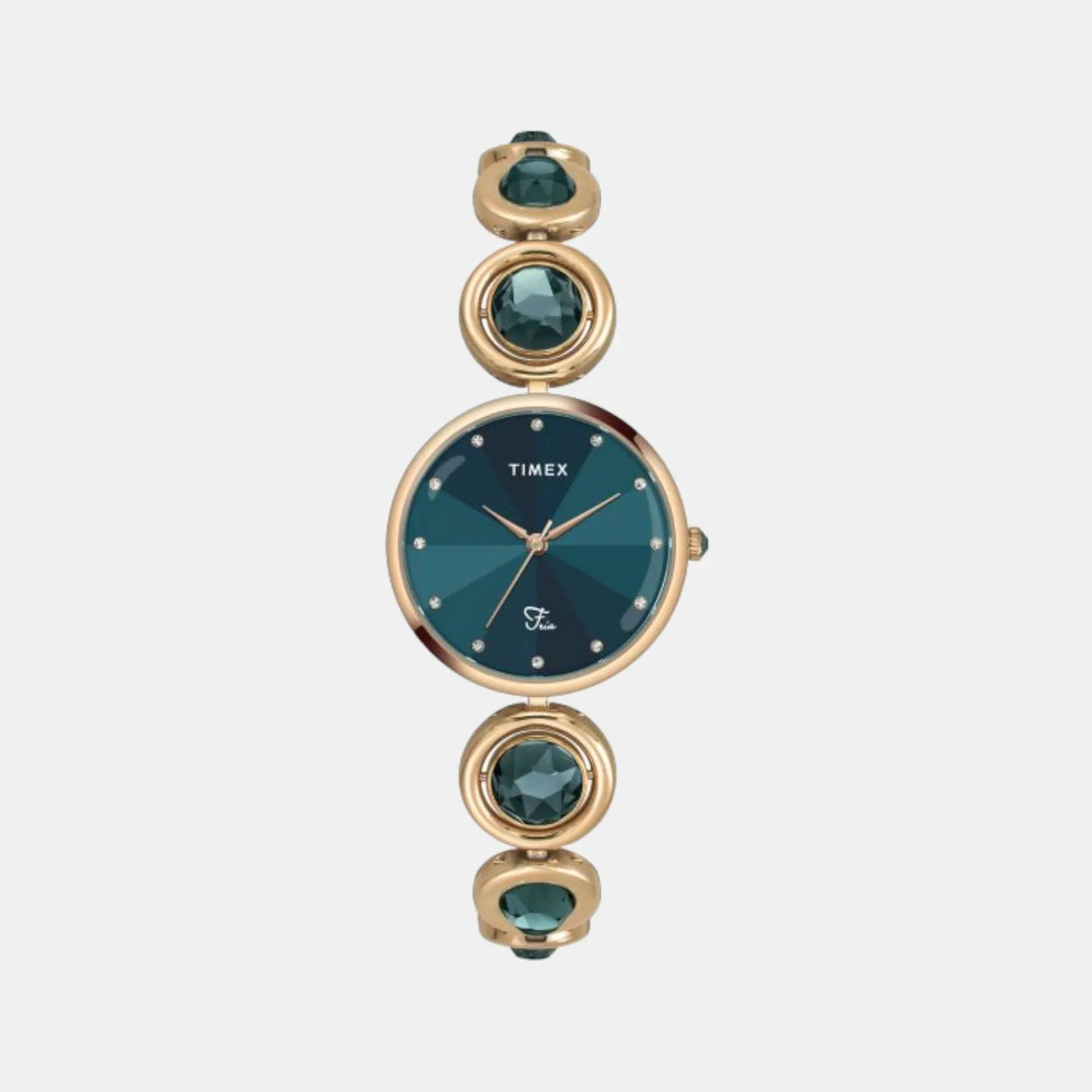 Fria Women's Analog Brass Watch TWEL16404