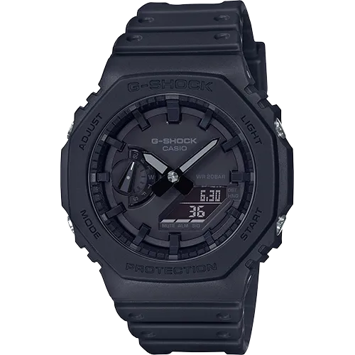 G-Shock GA2100-1A1 Black Quartz Digital and Analog Display