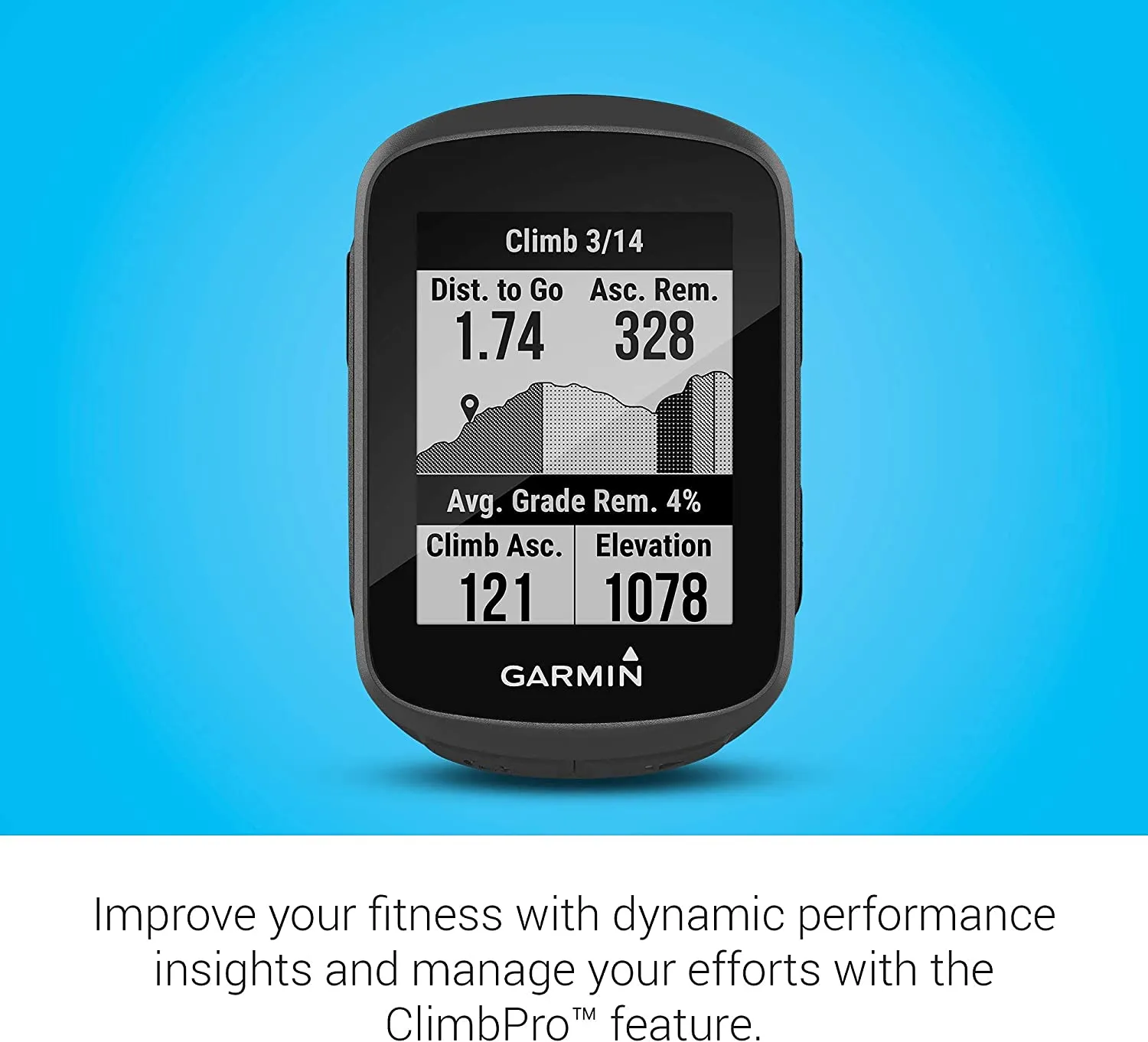 Garmin Edge 130 Plus Download Structure Workouts, ClimbPro Pacing Guidance Cycling/Bike Computer GPS - Certified Refurbished