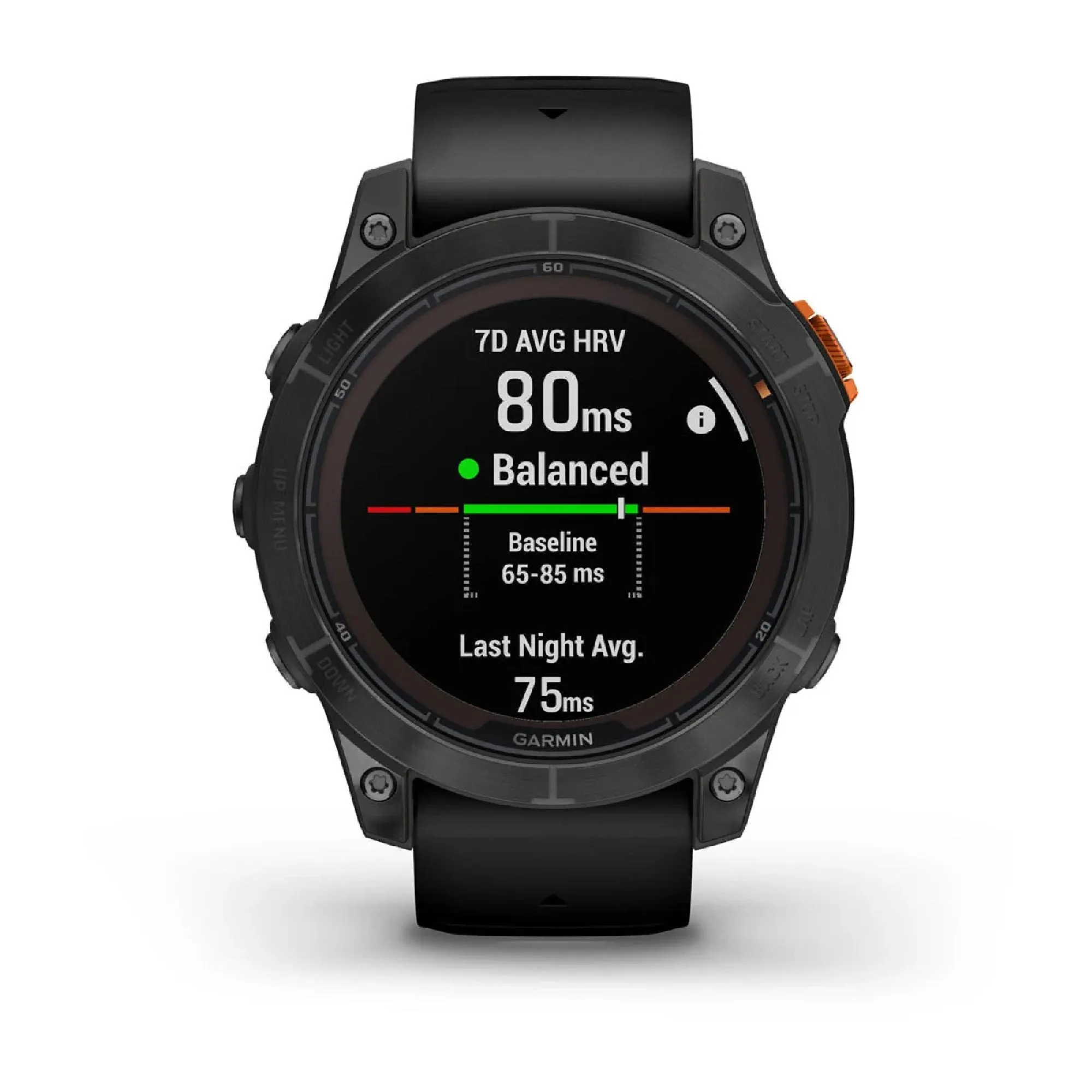 Garmin fenix 7 Pro Solar Glass Watch Watch Color: Slate Grey Wristband: Black - Silicone