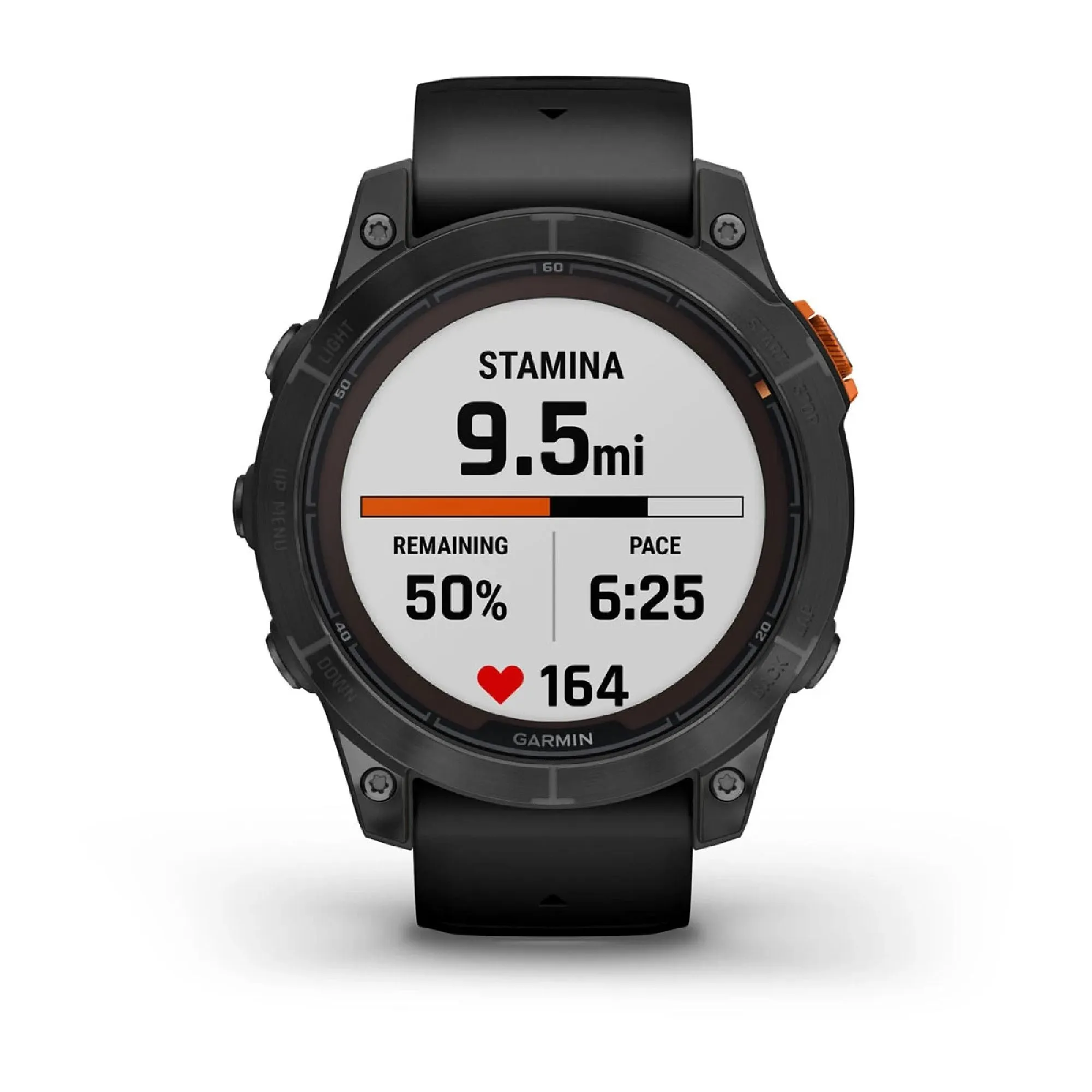 Garmin fenix 7 Pro Solar Glass Watch Watch Color: Slate Grey Wristband: Black - Silicone