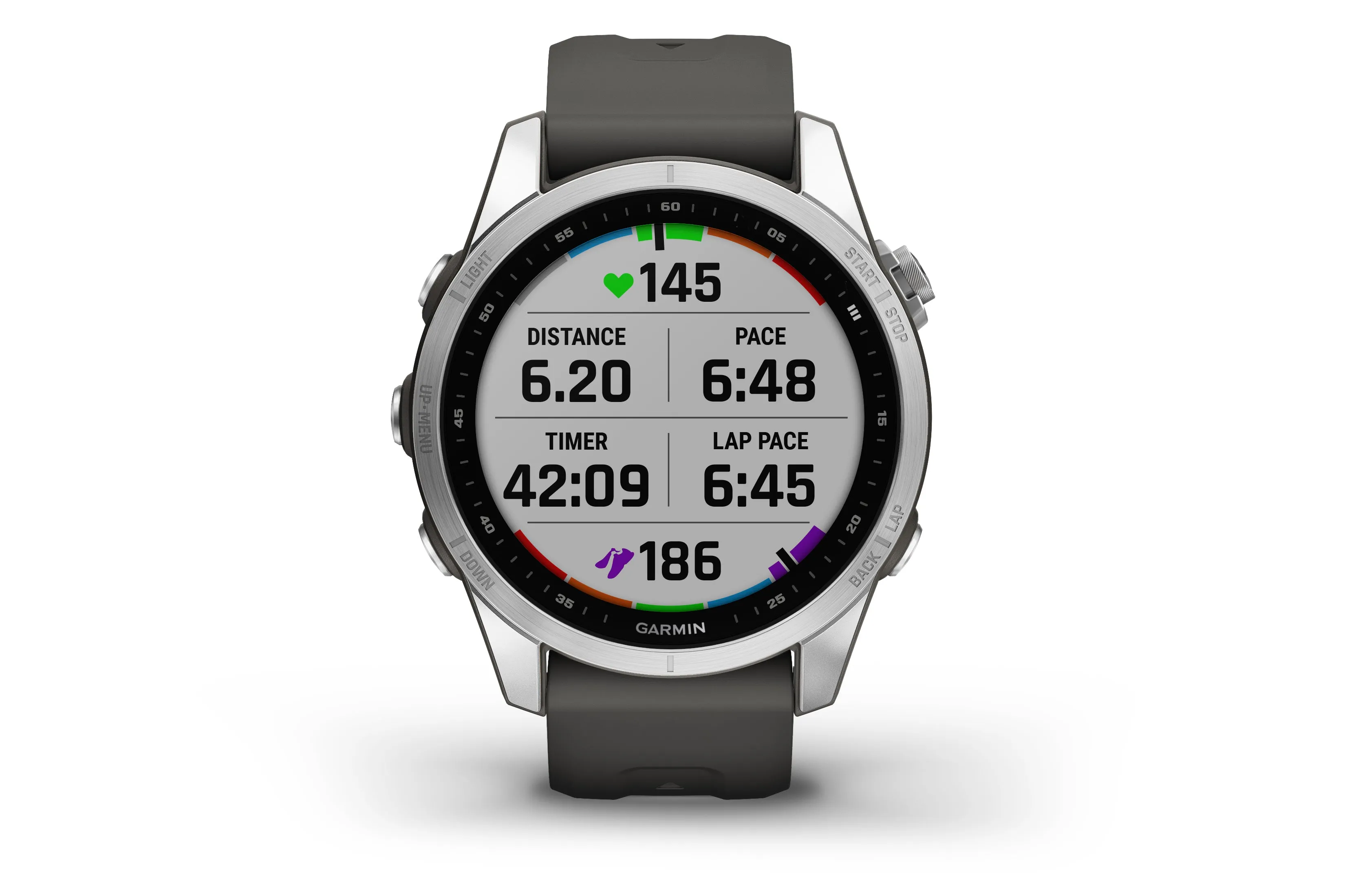 Garmin Fenix 7S Smartwatch Stainless Steel Graphite Band