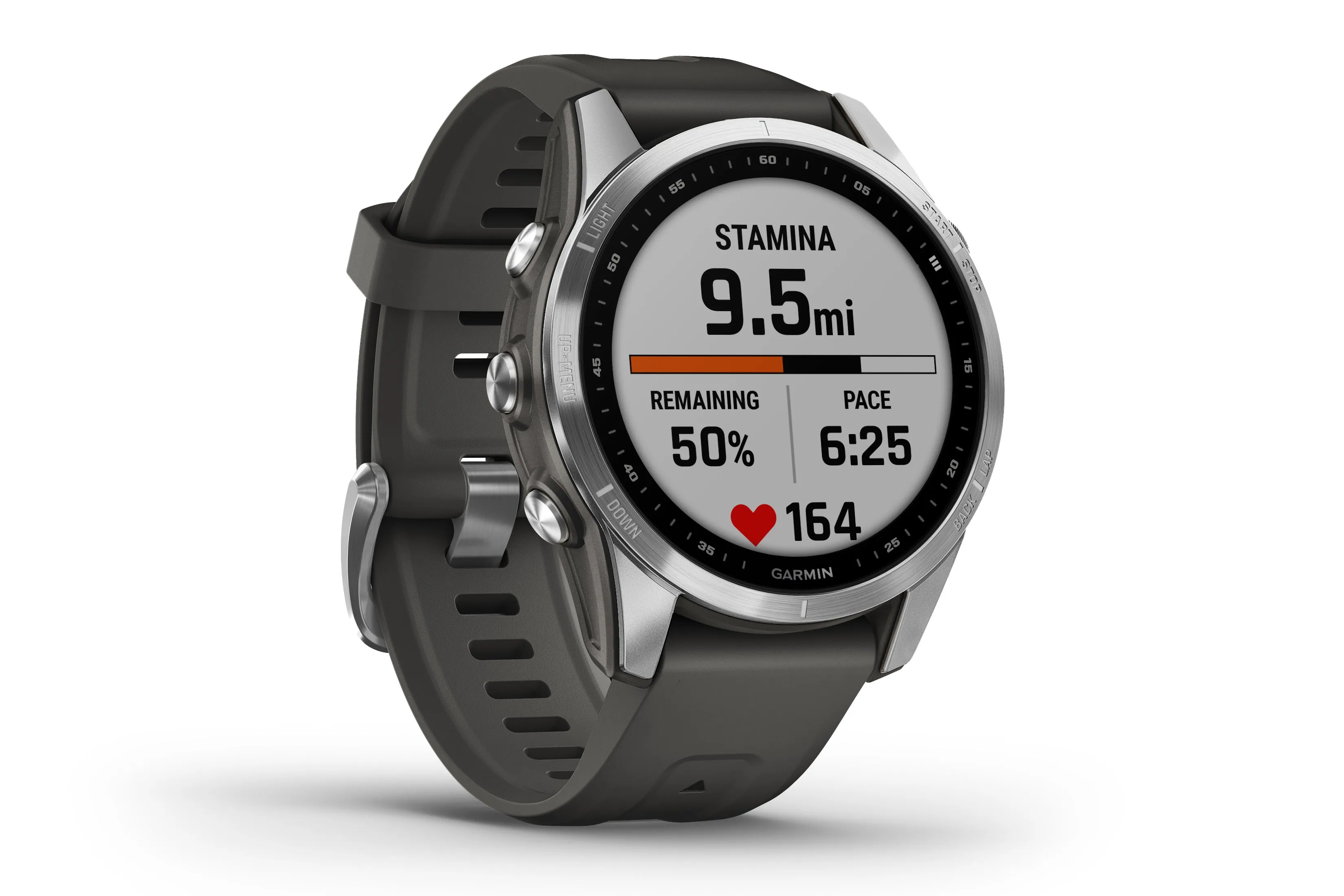 Garmin Fenix 7S Smartwatch Stainless Steel Graphite Band