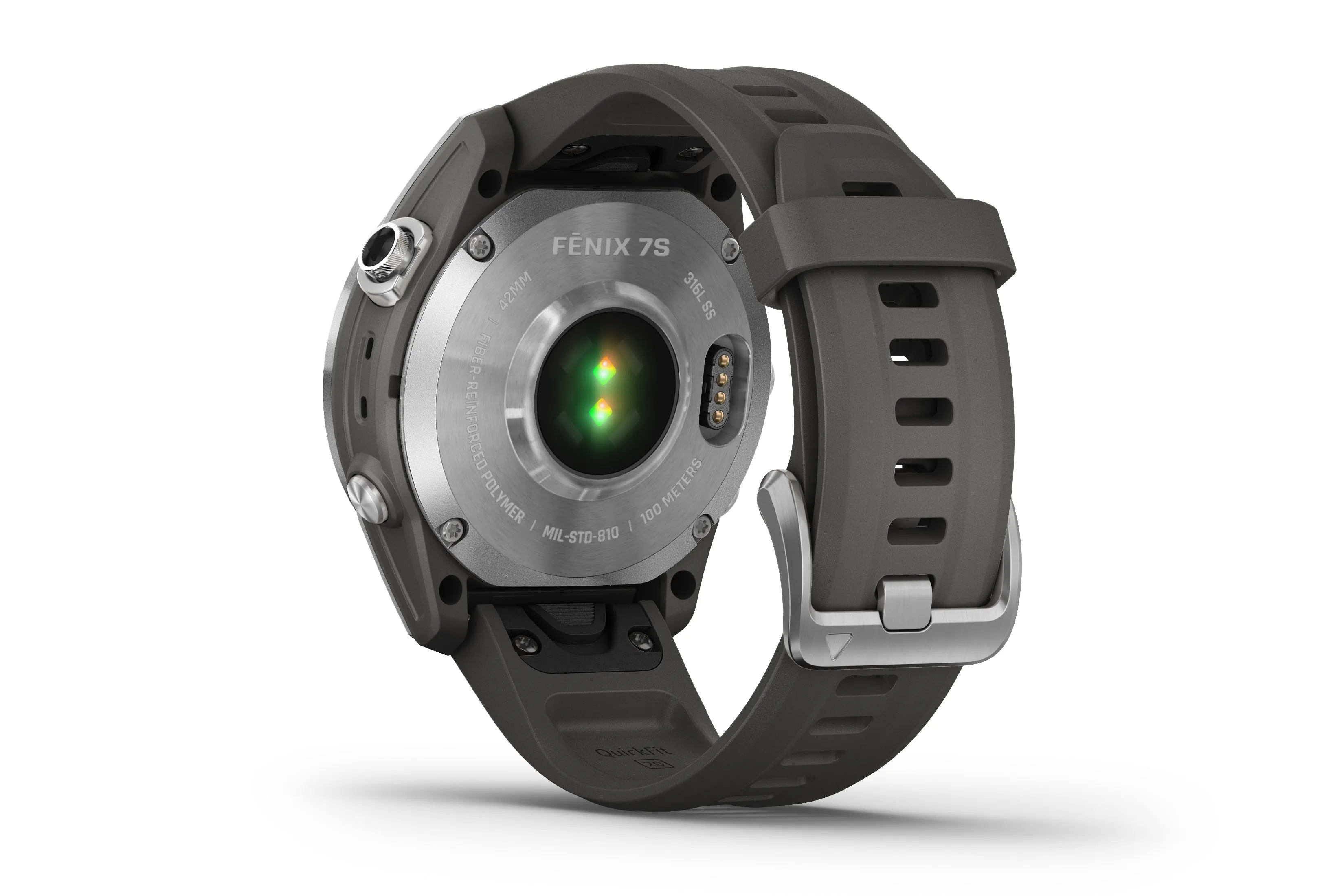 Garmin Fenix 7S Smartwatch Stainless Steel Graphite Band