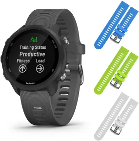 Garmin Forerunner 245 GPS Running Smartwatch (010-02120-00, Blue/Lime/White)