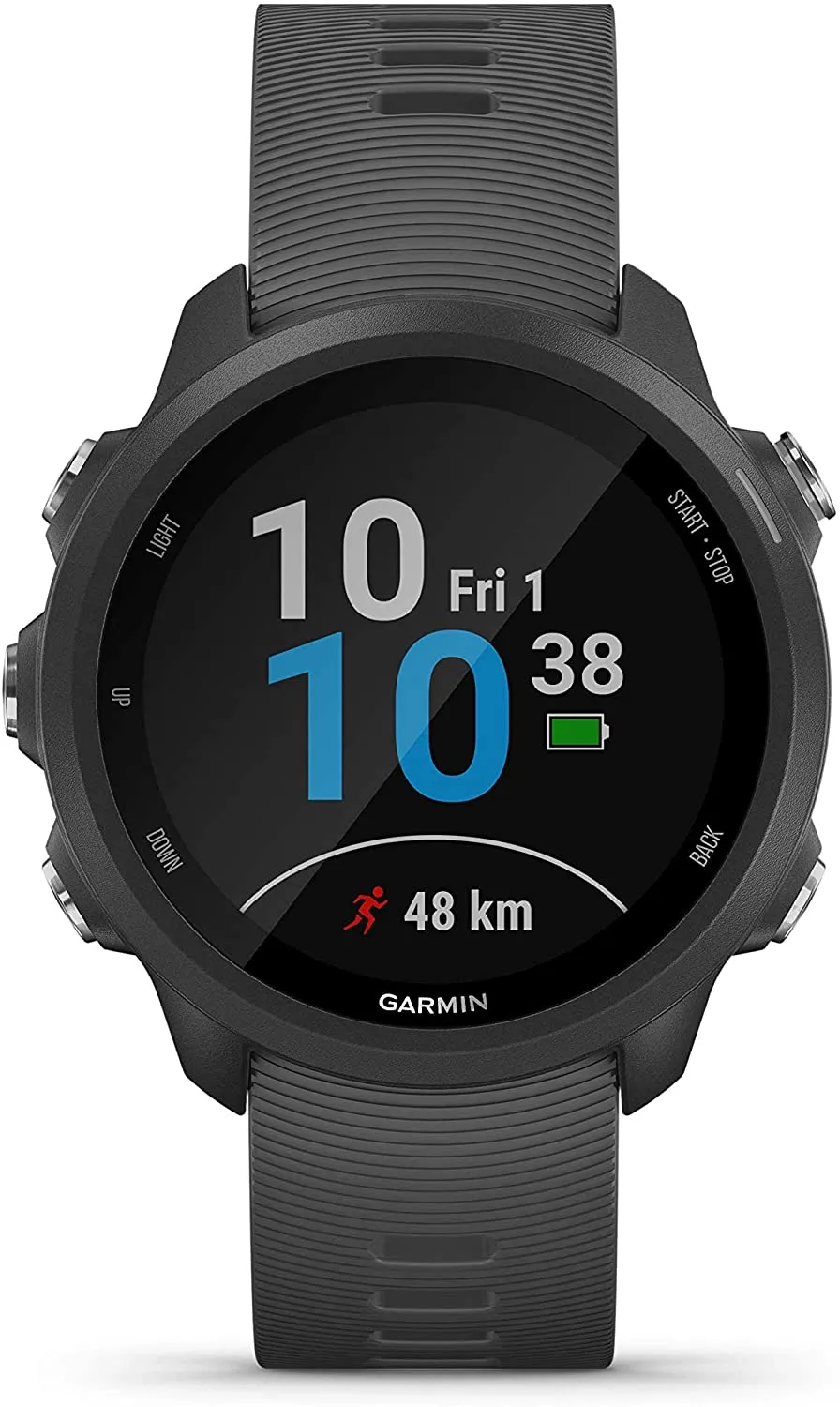 Garmin Forerunner 245 GPS Running Smartwatch (010-02120-00, Blue/Lime/White)