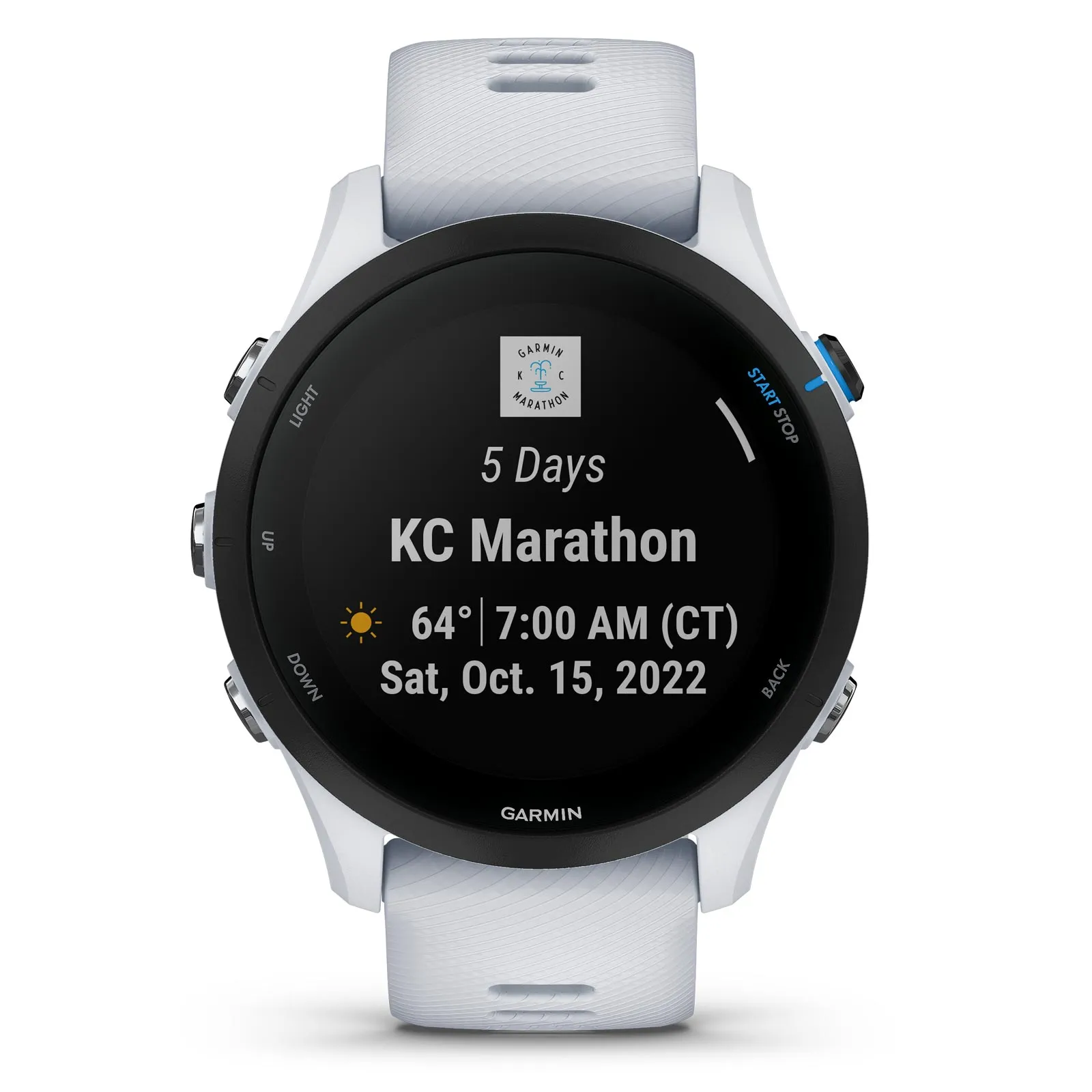 Garmin Forerunner® 255 Music GPS Smartwatch - White